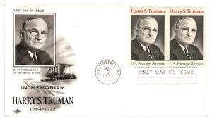 Scott #1489 Harry S. Truman 1973 First Day Cover FDC Artcraft Unaddressed